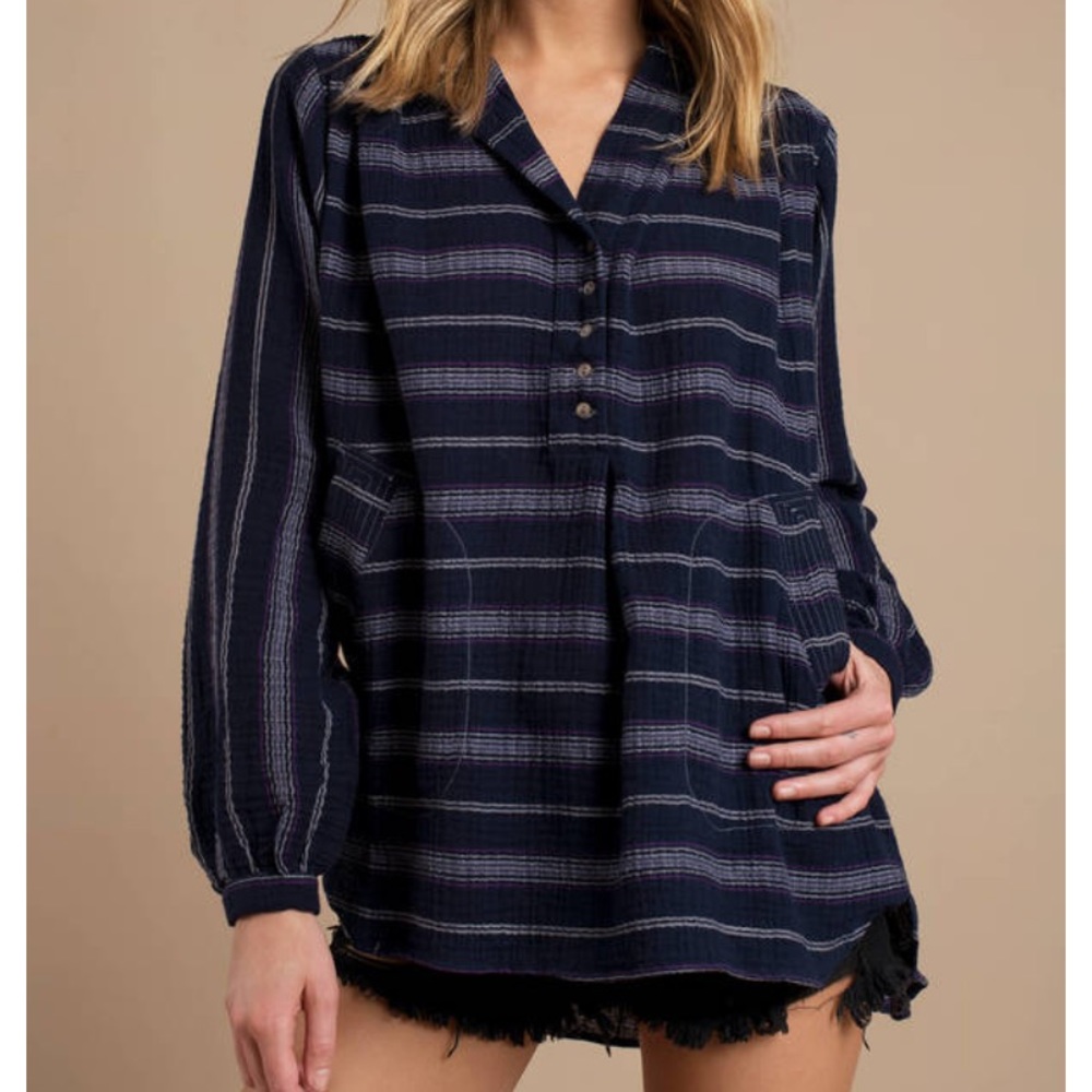 Free People Rolling Clouds Super Comfy Tunic S